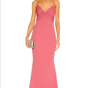 Revolve Nirvana Gown in Pink Peppercorn